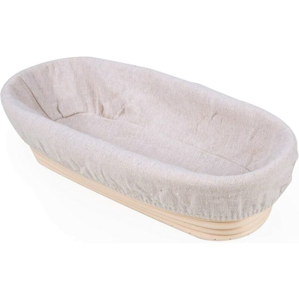 Ovale, Brotform Med Ullfoder, Ovale Brödkorg, Jäskorg, Jusqu'à 0,7 Kg Deg, 30 X 14 X 7 Cm