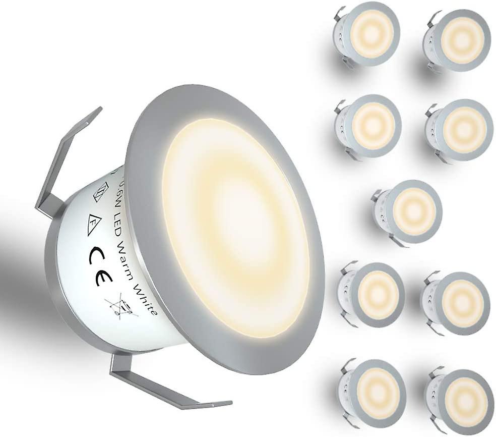 Lot De 10 Spots Led Encastrables Pour Jardin Et Terrasse, Étanches Ip67