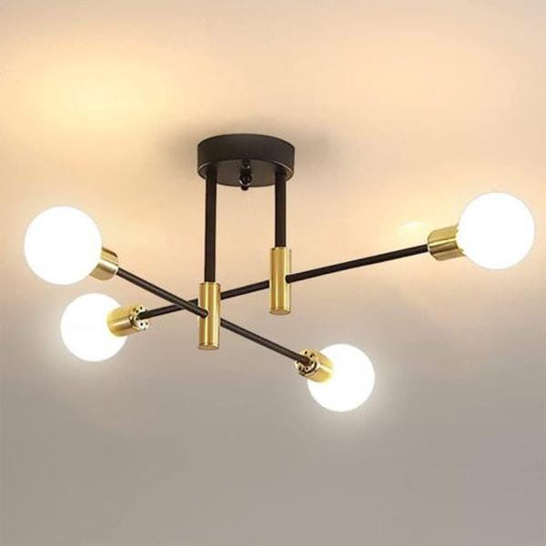 Plafonnier Rétro, Plafonnier Industriel E26, Diamètre 70 Cm, Pour