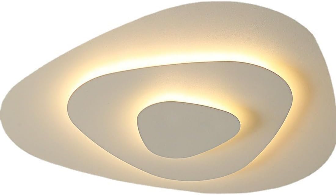 Plafonnier Moderne, Wuji/tmall [avec Télécommande], Lustre Simple Et Créatif, Adapté Au Salon, À La Chambre, À La Cuisine, Au Couloir (b 40cm) [économie D'Énergie De Niveau E]