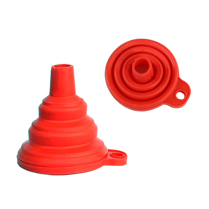 Ensemble De Quatre Entonnoirs Pour Le Remplissage De Bouteilles, Entonnoir En Silicone De Cuisine Pour Bouteille D'Eau À Large Bouche Pliable