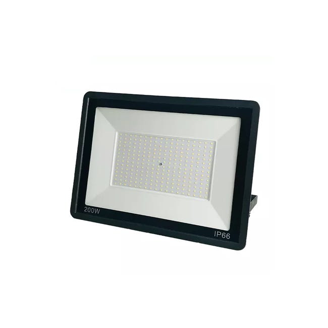 Jandei Projecteur Led Slim Series 200w 6000k Ip66, Parfait Pour L'Éclairage Extérieur Et Intérieur