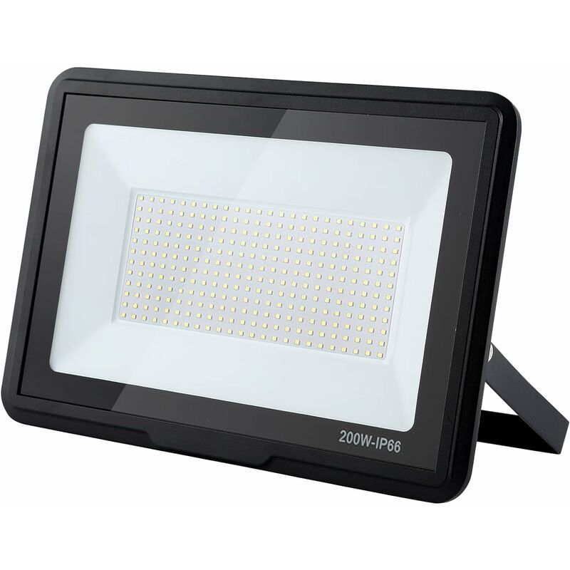 Projecteur Led Exterieur,200w 25000lm Spot Led Ext¿¿rieur,6000k Projecteur Exterieur Led,ip66 Etanche Eclairage De S¿¿curit¿¿ Pour Jardin,garage,cour,parking (blanc Froid,200w)