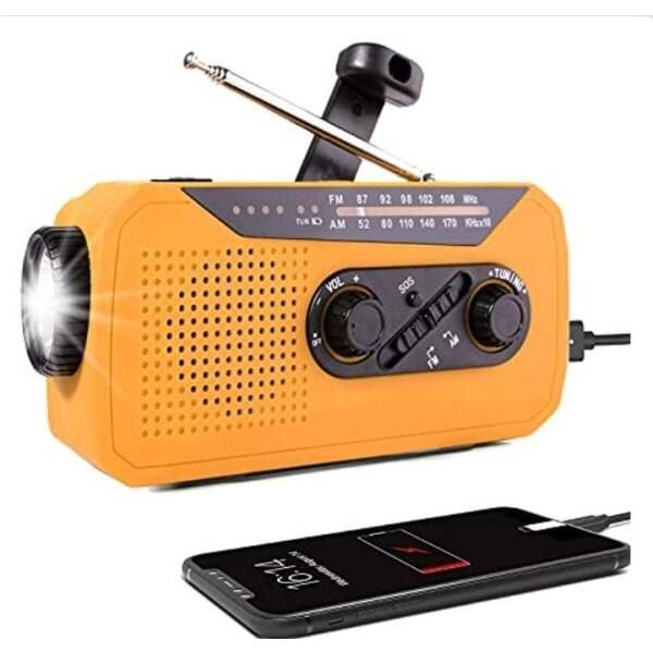 Vevradio Ström Powebank Lampa Radio Fm/am Orange