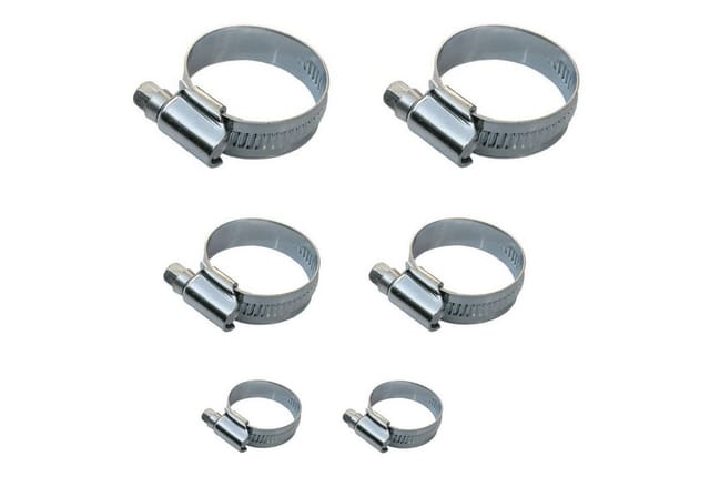 Tecuro - Edelstahl Schlauchschellen - Set, 1/2 - 3/4 - 1 Zoll, Bandbreite 9 mm