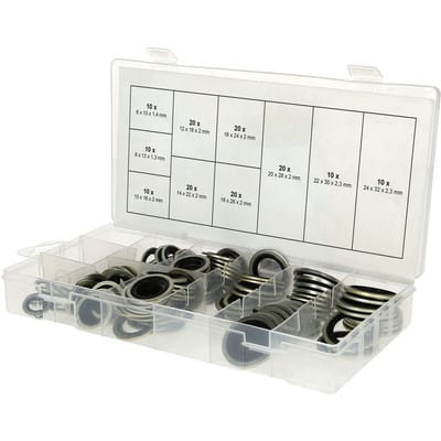 Sortiment Verbund-Dichtringe, ø 6-24mm, 150-tlg
