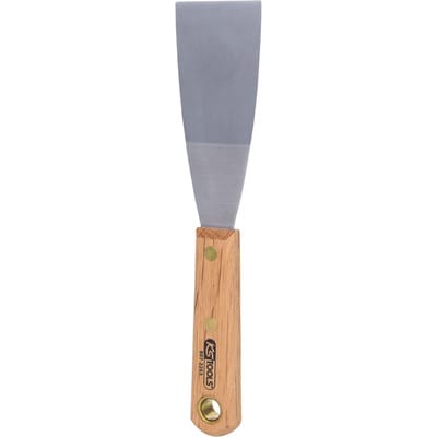 KS Tools 907.2263 EDELSTAHL Spachtel, 50mm, mit Holzgriff