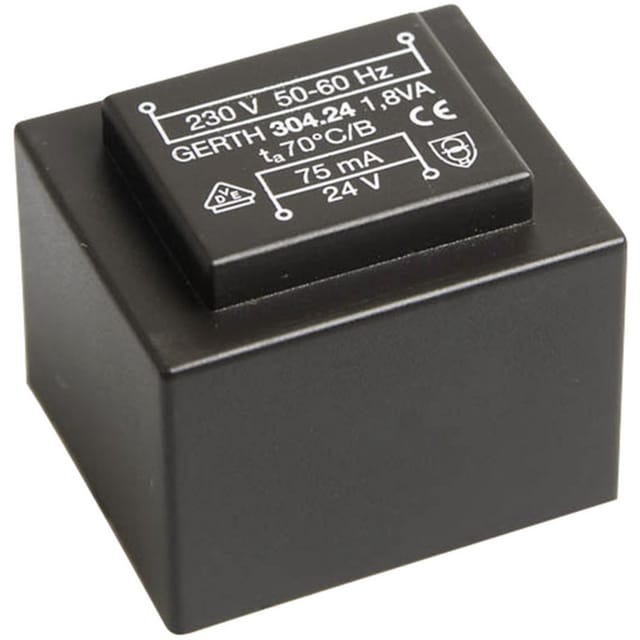 PT300901 Printtransformator 1 x 230 v 1 x 9 v/ac 1.80 va 200 mA - Gerth