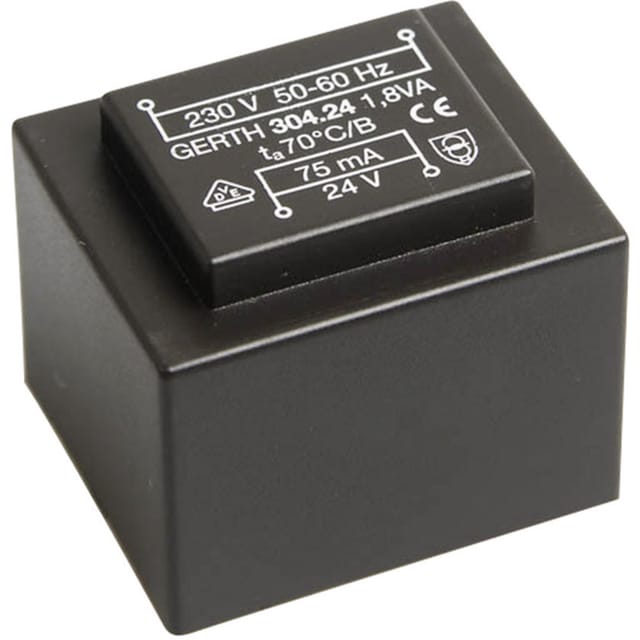 PT301202 Printtransformator 1 x 230 v 2 x 6 v/ac 1.80 va 150 mA - Gerth