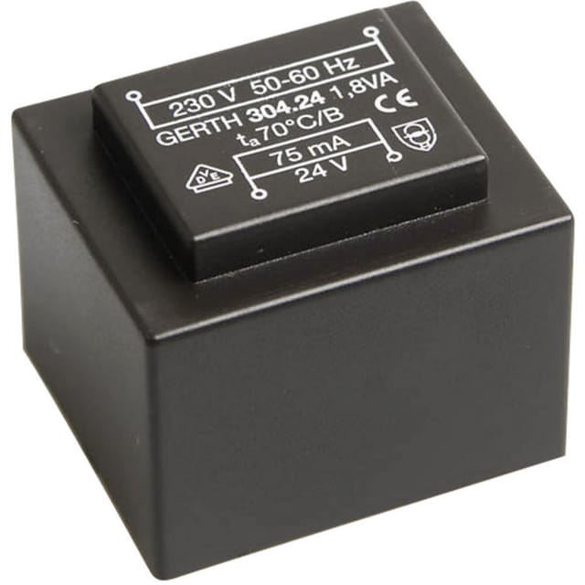 PT301802 Printtransformator 1 x 230 v 2 x 9 v/ac 1.80 va 100 mA - Gerth