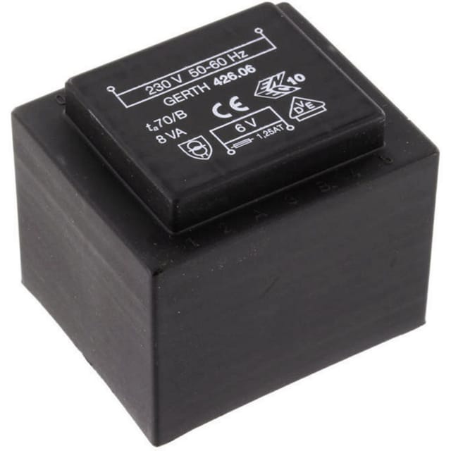 PTF422401 Printtransformator 1 x 230 v 1 x 24 v/ac 8 va 333 mA - Gerth