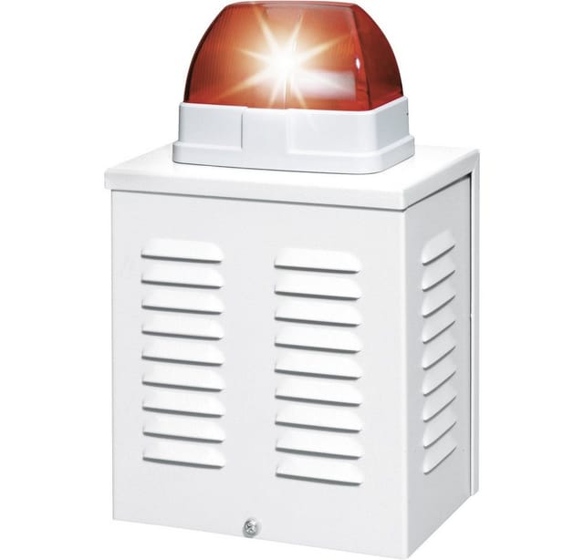 SG1650 Alarm-Sirene mit Blitzleuchte 110 dB Rot Innenbereich, Außenbereich 12 v/dc - Abus