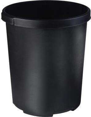 Papierkorb klassik xxl 43 x 49 cm (d. x h) 50l Polypropylen Farbe: schwarz 1 Sortierfach