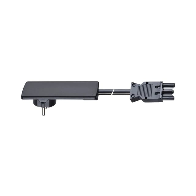 Plug-Anschlussleitung mit gst Kupplung, 1,5 m, Kunststoff schwarz - Evoline
