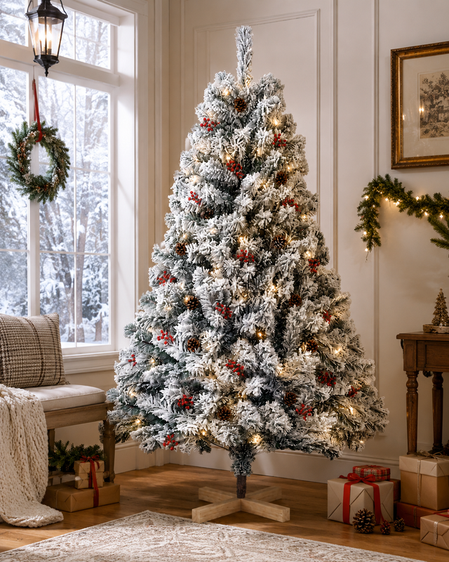 Homavo Xms-t1 Künstlicher Weihnachtsbaum, 150 Cm – Weihnachtsbaum Mit Led-beleuchtung, Geeignet Für Zuhause, Garten, Einkaufszentren, Hotels, Partys Und Andere Weihnachtliche Anlässe