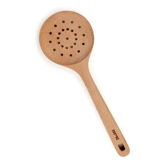 Schaumlöffel ibili natur holz 30 cm ergonomisch