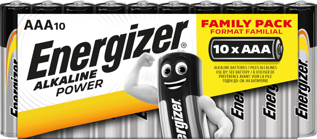 Energizer - Power LR03 Micro (AAA)-Batterie Alkali-Mangan 1.5 v 10 St.