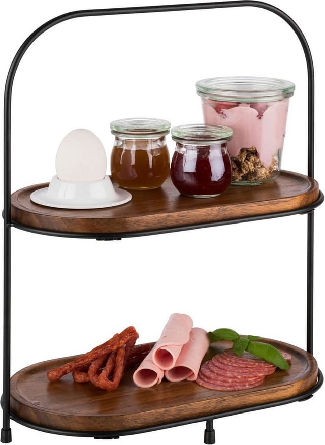 Etagere 2-stufig 5-teilig