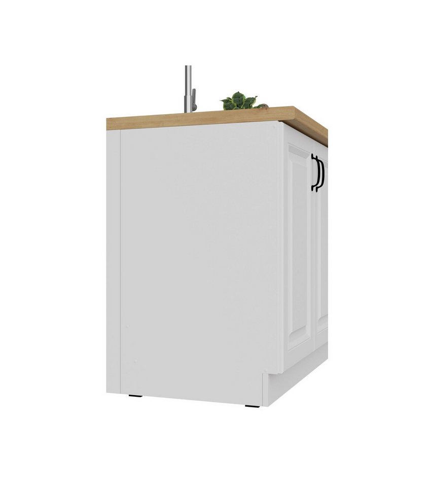 Küchen Preisbombe - Unterschrank Passleiste Weiß Küche stilo / lara / eko / dave / omega Küchenzeile Küchenblock Einbauküche - Breite 5,50 cm x Höhe