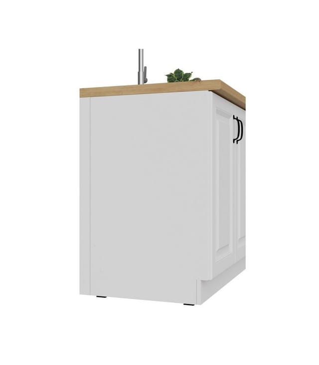 Küchen Preisbombe - Unterschrank Passleiste Weiß Küche stilo / lara / eko / dave / omega Küchenzeile Küchenblock Einbauküche - Breite 5,50 cm x Höhe