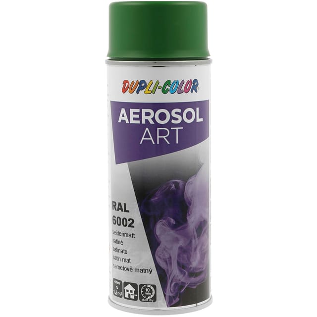 Dupli Color Aerosol Art Lackspray Graffiti Dose - wetterfest, lichtecht und UV-beständig - Graffiti-Spray 400ml, laubgrün seidenmatt RAL 6002