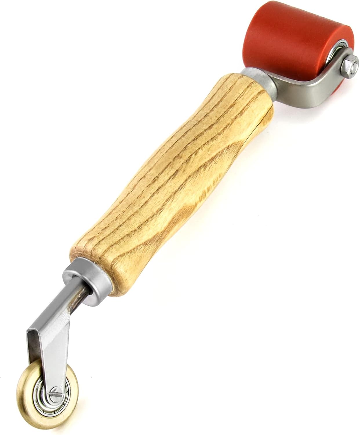 2-in-1 Hochtemperaturbeständige Druckrollen, 40 Mm Gummidichtungsrolle Und 6 Mm Messingdruckrolle, Zum Verschweißen Von Pvc/tpo/epdm-planen