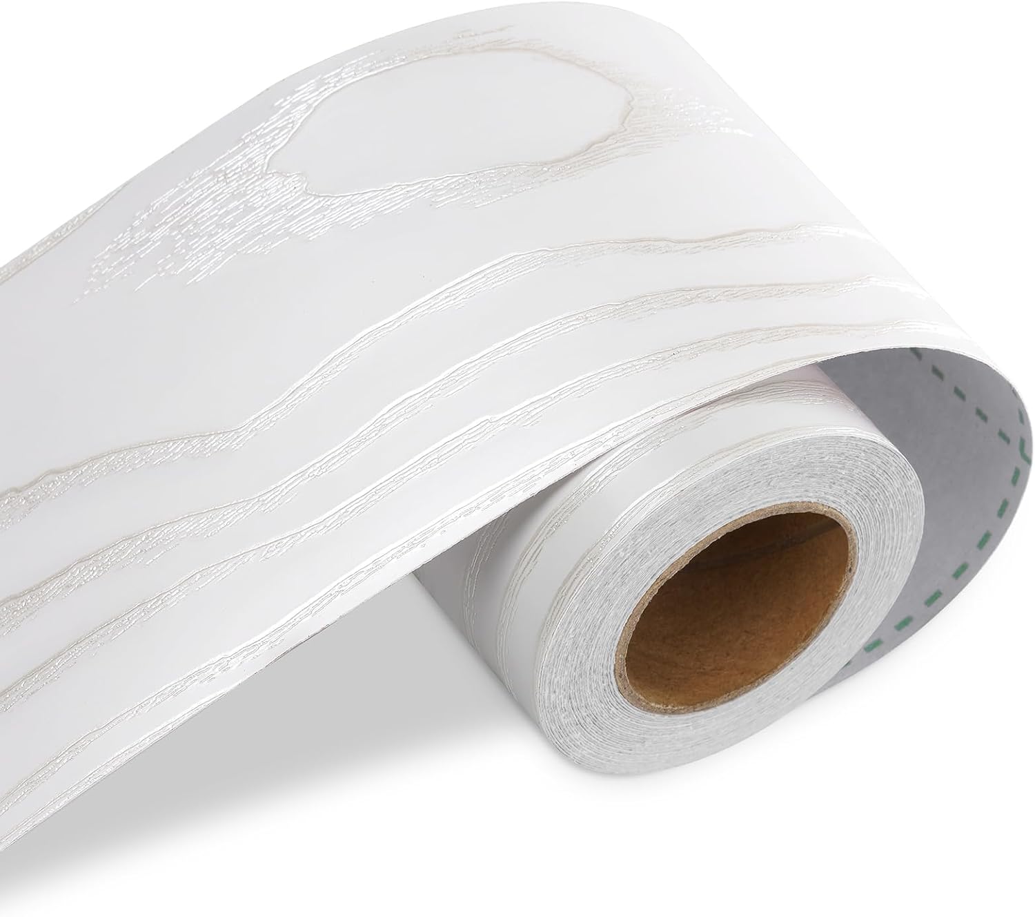 Abnehmbare, Selbstklebende Bordüre Aus Weißem Holz, 8 Cm X 500 Cm, 3 Stück (insgesamt 1500 Cm), Für Spiegel, Küche, Wohnzimmer, Türen, Naturtapete, Pvc-sockelleiste, Selbstklebend, Wasserfest