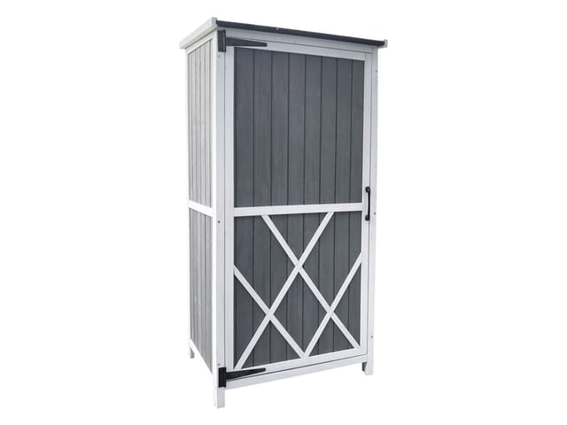 HOME DELUXE Gartenschrank YANA – Größe L Wetterfester Holzschrank für Garten & Terrasse Gartenschrank Holz, Holz Gartenschrank, Gartenschrank YANA,