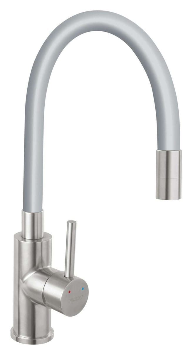 Novaservis - Ferro - Spültischarmatur mit flexiblem Arm, grau/Edelstahl 70710,4S
