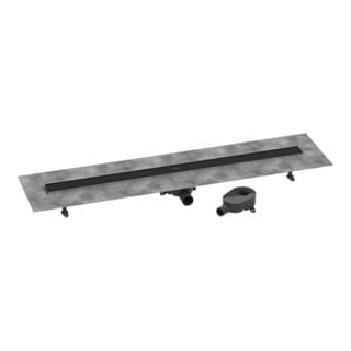 Hansgrohe - RainDrain Go Komplettset Duschrinne 1200, rückseitig