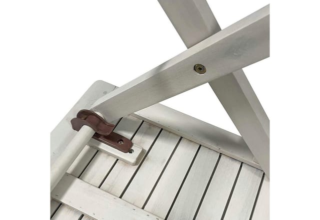 Beistelltisch Holztisch Tisch 40x40 cm Gartentisch Klapptisch Weiß lasiert Holz