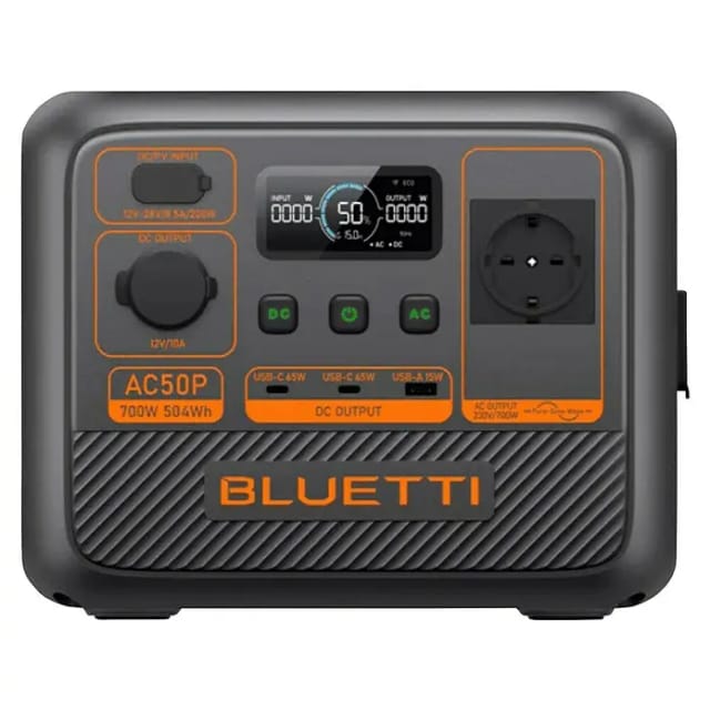 Bluetti AC50P tragbare Powerstation 504Wh schwarz orange