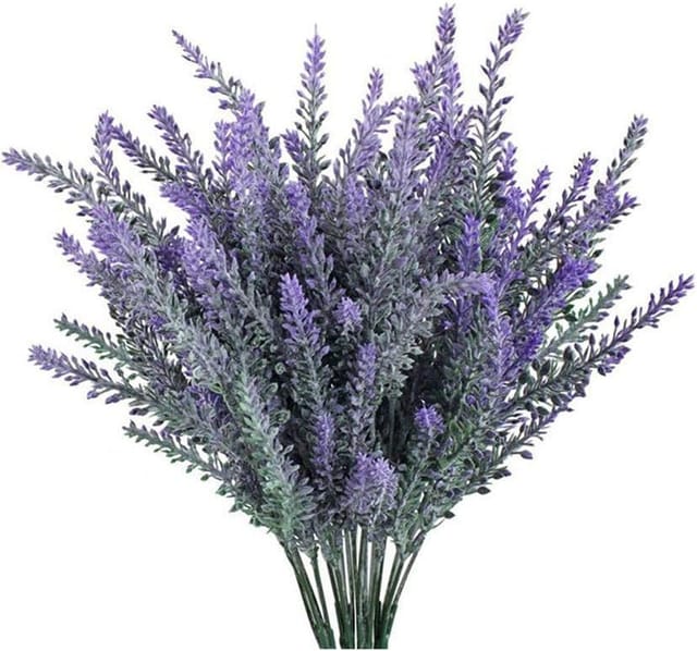 Künstlicher Beflockter Lavendel, 4er-pack Künstlicher Lavendel Für Zuhause, Büro, Schreibtisch, Hochzeitsfeier