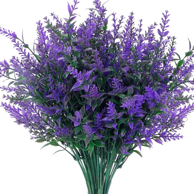 10 Bündel Uv-beständige Künstliche Lavendelblüten, Künstliche Blumensträuße Für Die Innen- Und Außendekoration