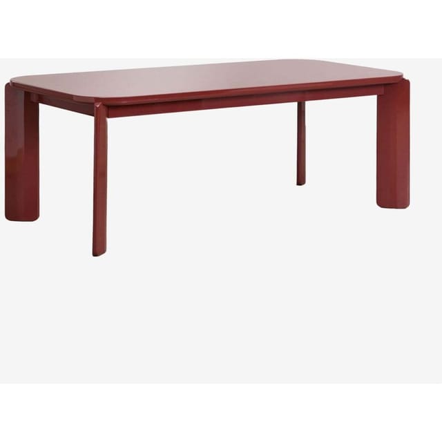 SKLUM Rechteckiger Esstisch 200x100 cm aus MDF Geneva Weinrot