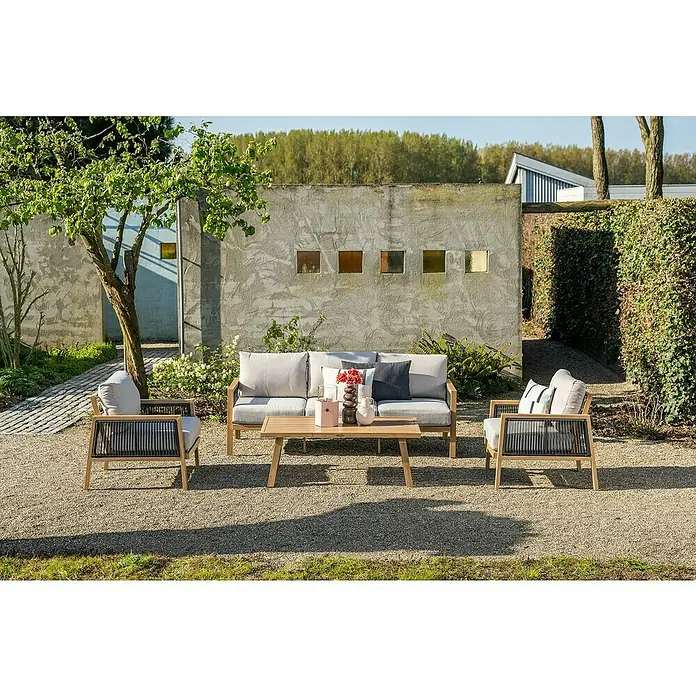 Garden Impressions Loungemöbel-Set Decala (4 -tlg., Aluminium, Beige)