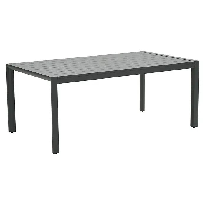 Garden Impressions Gartentisch Gosford (L x B x H: 180 x 100 x 74,6 cm, Aluminium, Rechteckig, Schwarz/Anthrazit)