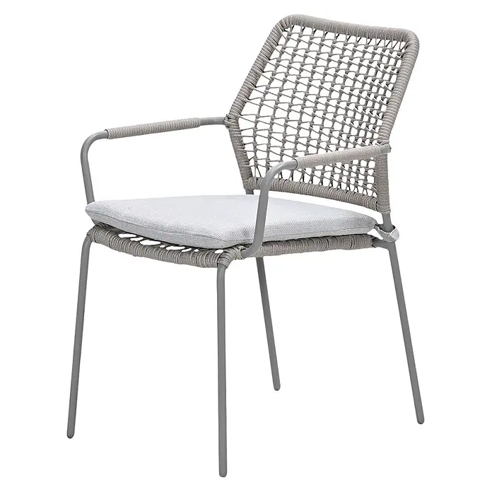 Garden Impressions Gartensessel Swifty (1 Stk., Stahl, Polyester, Stapelbar, Taupe, B x T x H: 63,5 x 84,5 x 56,5 cm)