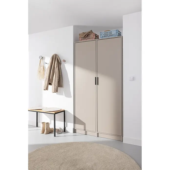 Fackelmann Holz-Mehrzweckschrank (65,1 x 100 x 188,2 cm, Kaschmir)