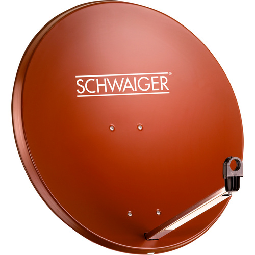 SCHWAIGER SAT-Anlage, Spiegel Set 75cm inkl QUAD LNB und F-Stecker ziegelrot Bild 4