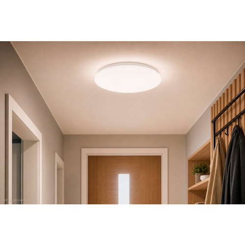 CASAYA LED-Deckenleuchte »Pereola«, opal rund, 18 W, 1700 lm, 4000K, weiß - weiss Bild 2