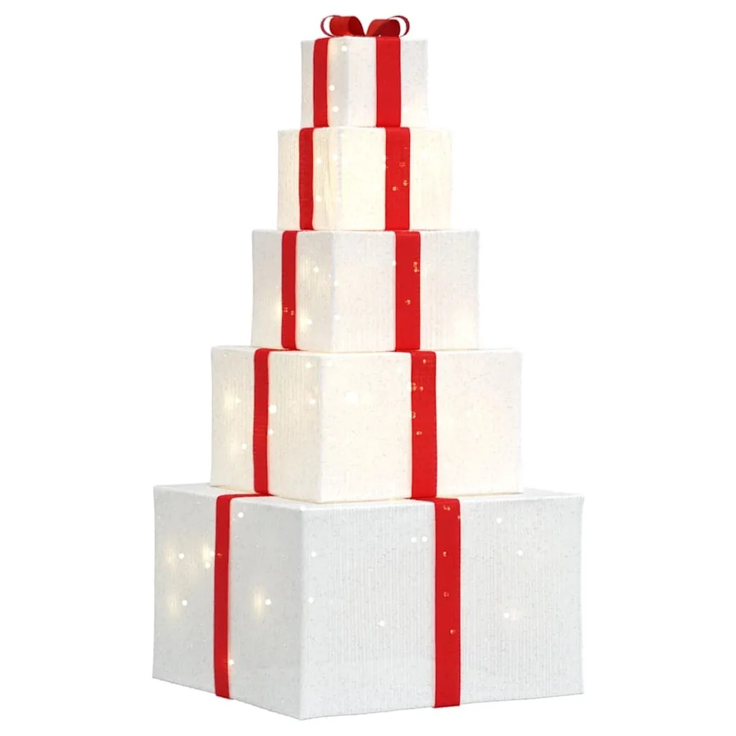 vidaXL Weihnachtsdekoration Geschenkbox 250 LEDs Warmweiß 4019488