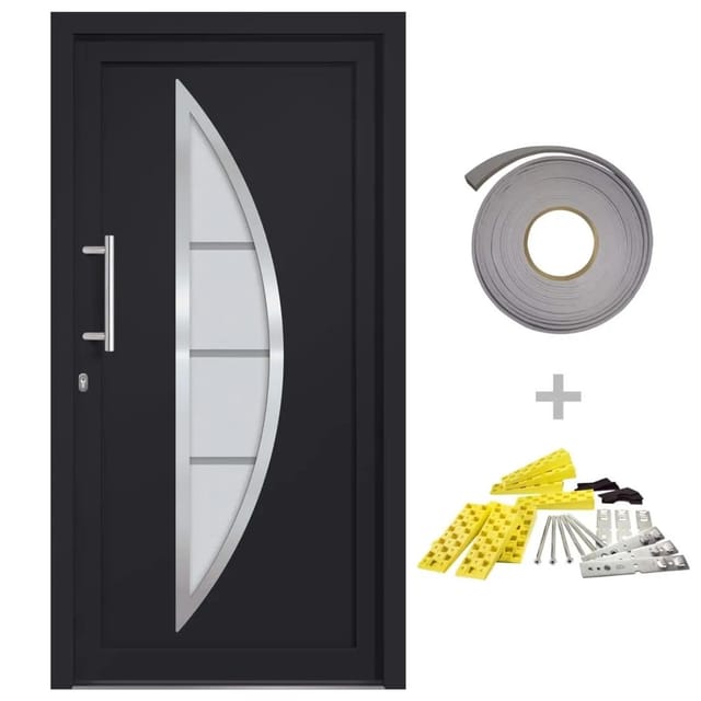 vidaXL Haustür Anthrazit 108x208 cm 279216