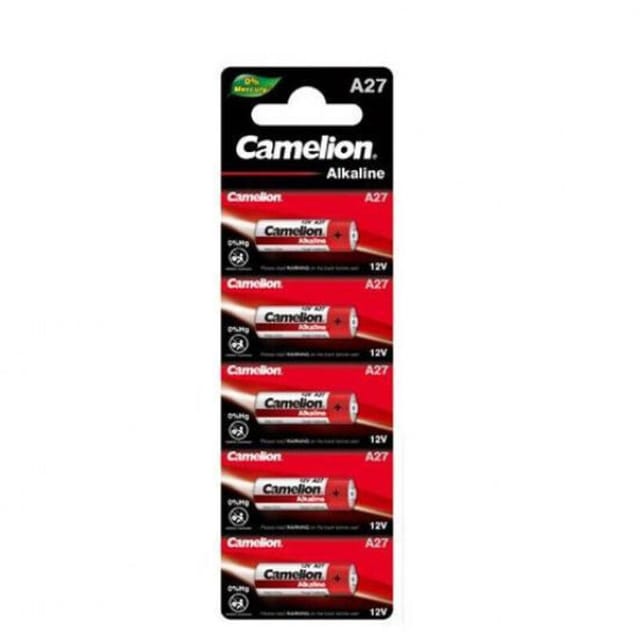 12V-Batterie, Plus Alkaline, A27, 5 Stück - Camelion