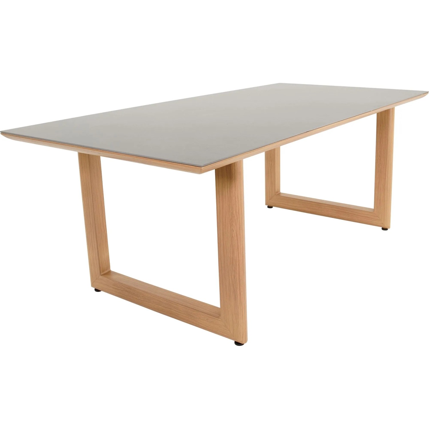 Lesli Gartentisch Gesinterter Stein Natur-Anthrazit 200 cm x 90 cm