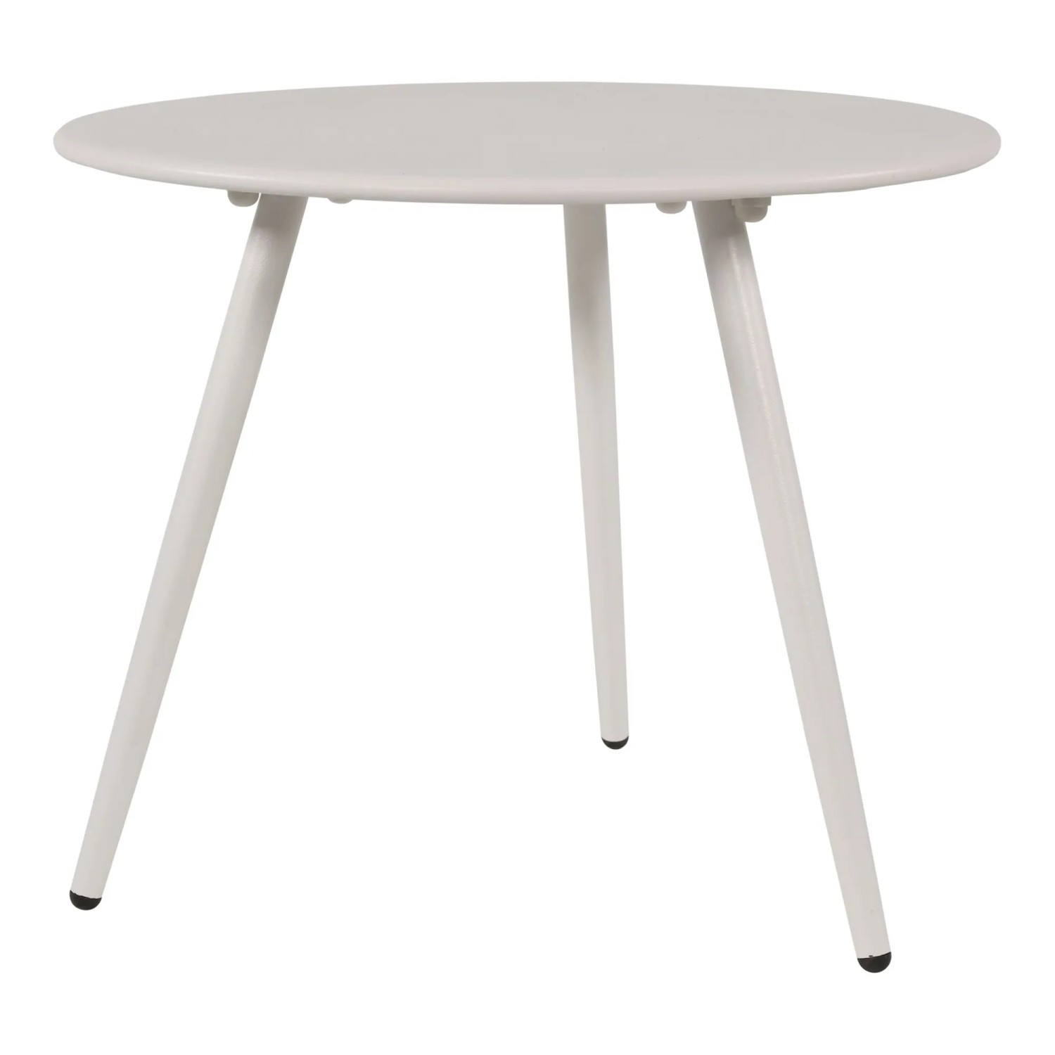 Lesli Gartentisch Rafael Rund Stahl Weiß Ø 45 cm