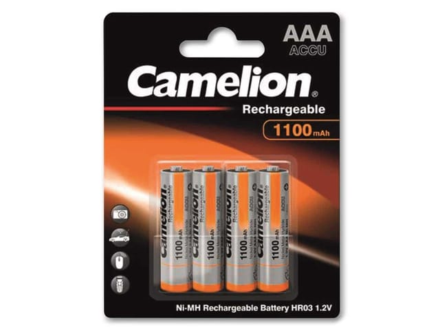 NiMH-Micro-Akku 1100 mAh, 4 Stück - Camelion