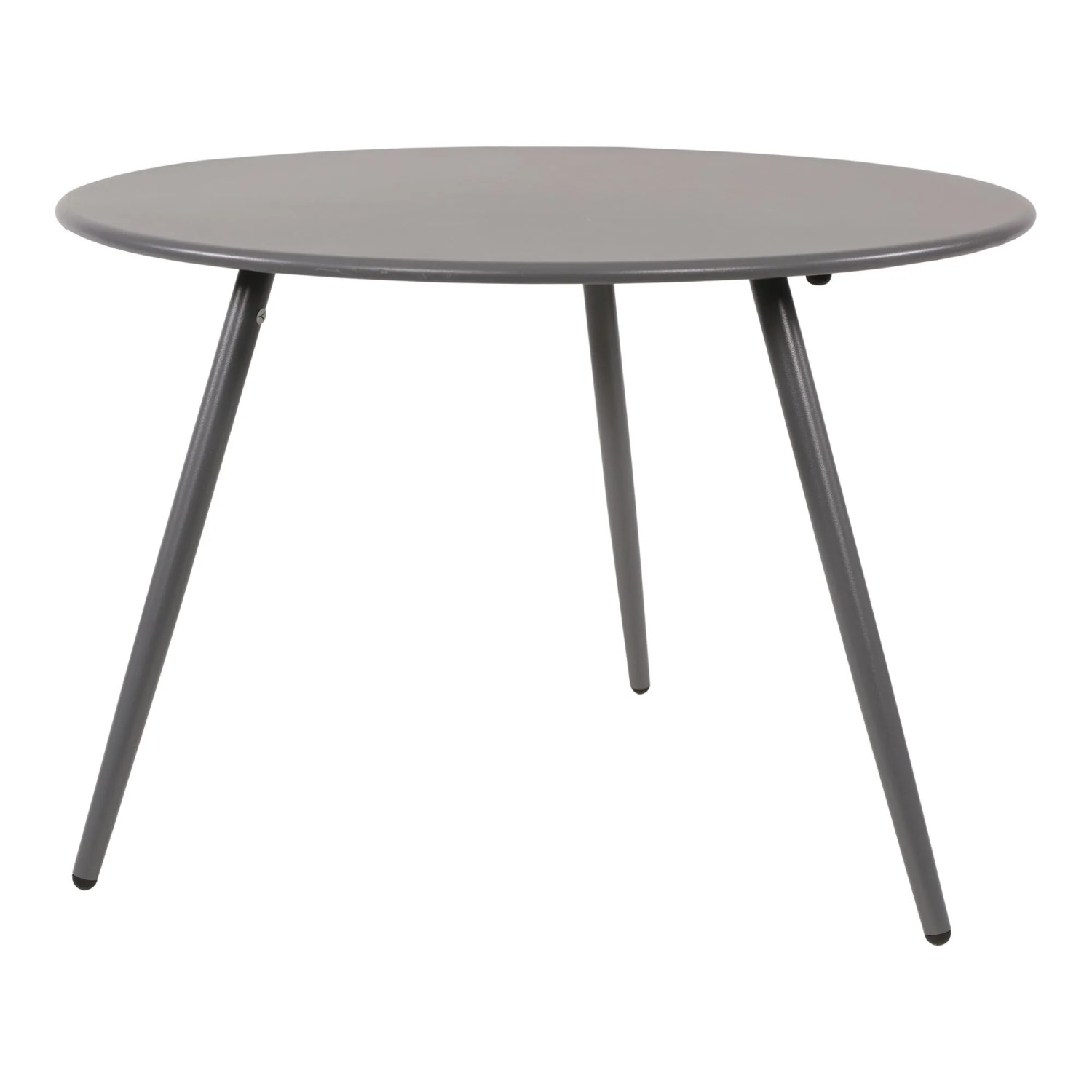 Lesli Gartentisch Rafael Rund Stahl Grau 60 cm x 60 cm