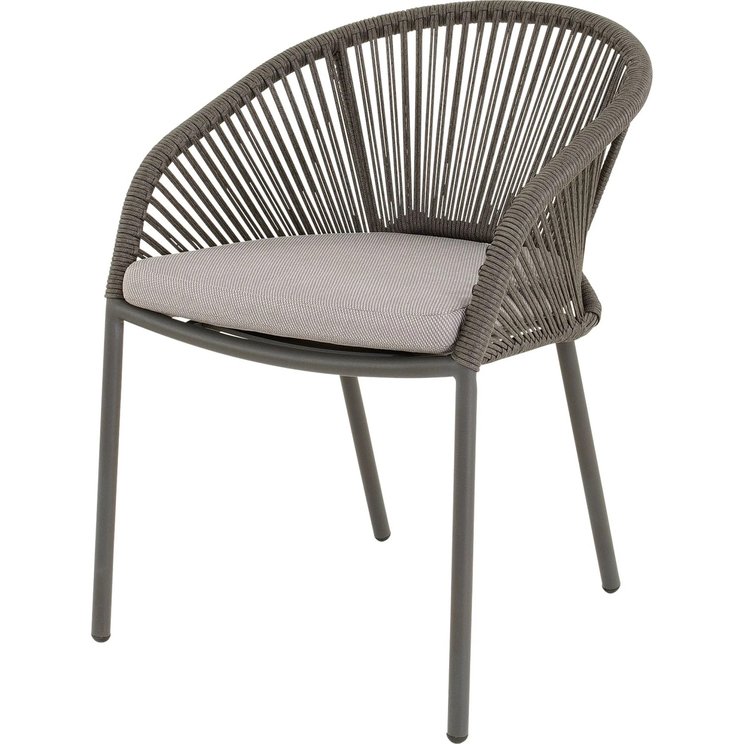 Lesli Stapelstuhl Hirado 74 cm x 56,5 cm x 60 cm Grau