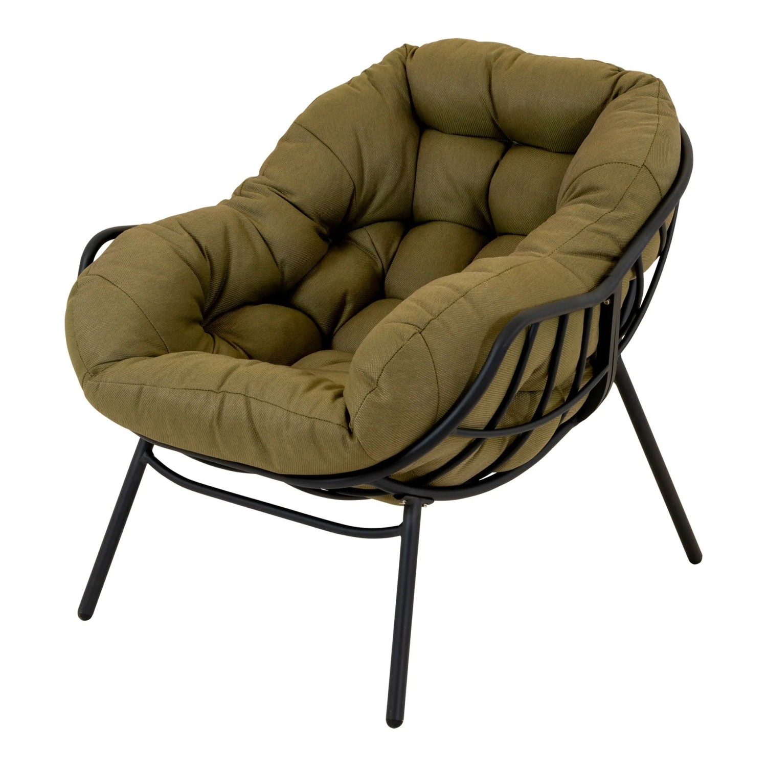 Lesli Relaxstuhl Cozy Aluminium 97 cm x 101 cm x 93 cm Olive